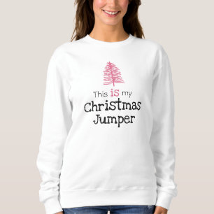 Dit is mijn kerstjumperroze overhemd trui