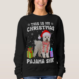 Dit is mijn kerstMaltese hond Pajama Puppy Love Trui