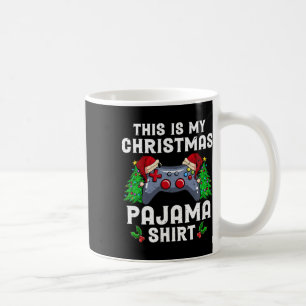 Dit Is Mijn Kerstmis Pyjama Kerstman Hoed Gamer Vi Koffiemok