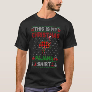 Dit is mijn kerstoosterse Pajama-kerstlamslicht T-shirt