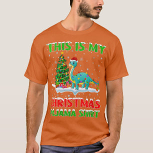 Dit is mijn kerstpajama Brontosaurus C T-shirt