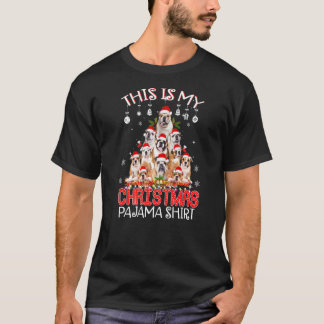 Dit is mijn kerstpajama Bulldog Santa Tree Xma T-shirt
