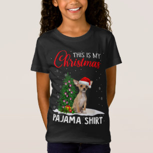 Dit is mijn kerstpajama Chihuahua Xmas Dog Lov T-shirt