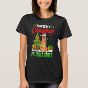 Dit is mijn kerstpajama German Shepherd Dog T-shirt