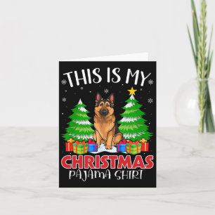 Dit is mijn kerstpajama German Shepherd Dog Xm Kaart
