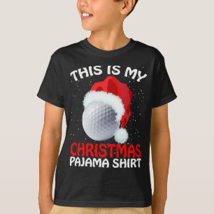 Dit is mijn kerstpajama Golf-Golf kerstmis T-shirt