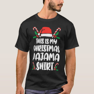Dit is mijn kerstpajama grappige feestjes t-shirt
