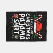 Dit is mijn kerstpajama grappigste Mannen met JS P Fleece Deken (Voorkant (Horizontaal))