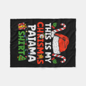 Dit is mijn kerstpajama grappigste Mannen met JS P Fleece Deken (Voorkant (Horizontaal))