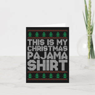 Dit is mijn kerstpajama grappigste Mannen met JS P Kaart