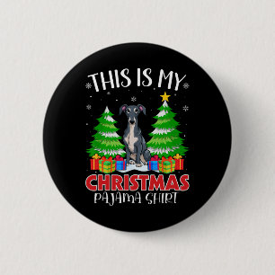 Dit is mijn kerstpajama Italiaanse Greyhound Dog Ronde Button 5,7 Cm