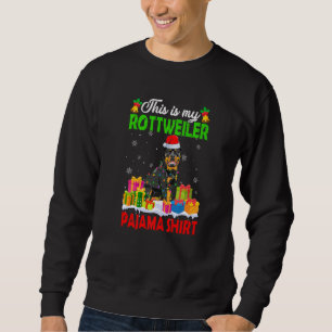 Dit is mijn kerstpajama Rottweiler Dog Trui