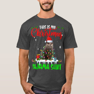 Dit is mijn kerstpajama Santa Xmas lights Ott T-shirt
