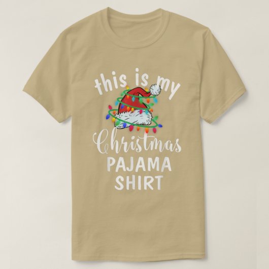 Dit is mijn kerstpajama Shirt Xmas lampscheen (Design voorkant)