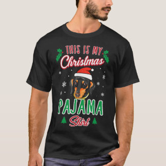 Dit is mijn kerstpajama Xmas Dachshund T-shirt