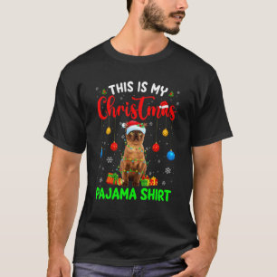 Dit is mijn kerstpyjama Birmese kat Kerstboom  T-shirt