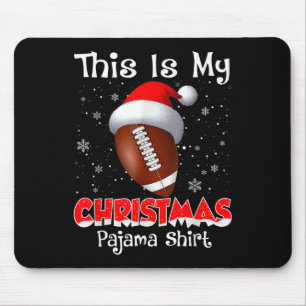 Dit is mijn kerstpyjama cadeau voor Football Muismat