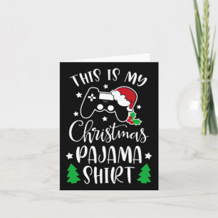 Dit is mijn kerstpyjama Grappige videogame Chris Kaart