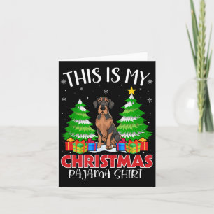 Dit is mijn kerstpyjama Grote Deense hond Xmas PJ Kaart