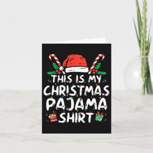 Dit is mijn kerstpyjama leuk Xmas PJS Mannen Vrouw Kaart