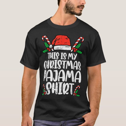 Dit Is Mijn Kerstpyjama Shirt Grappige Kerst Pjs M (Voorkant)