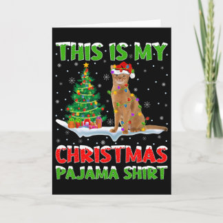 Dit is mijn kerstpyjama-shirt Kerstmis Kaart