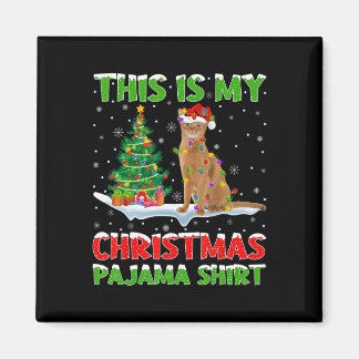 Dit is mijn kerstpyjama-shirt Kerstmis Magneet