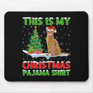 Dit is mijn kerstpyjama-shirt Kerstmis Muismat