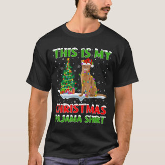 Dit is mijn kerstpyjama-shirt Kerstmis T-shirt