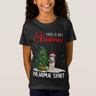 Dit is mijn kerstpyjama Siberische Husky Xmas Do T-shirt