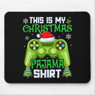 Dit is mijn kerstpyjama videospel gamer mannen B Muismat