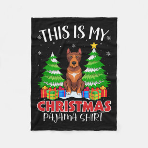 Dit is mijn kerstpyjamaheler hond Xmas PJS Fleece Deken