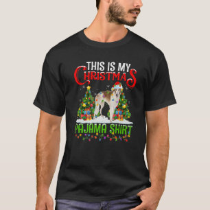 Dit is mijn kerstverlichting Borzoi Dog Xm T-shirt