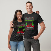 Dit is mijn kleuterjuf Xmas PJ Lelijk Zweet T-shirt (Unisex)