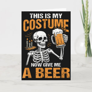 Dit Is Mijn Kostuum Nu Geef Me Een Bier Halloween Kaart