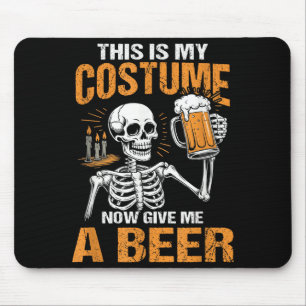 Dit Is Mijn Kostuum Nu Geef Me Een Bier Halloween  Muismat