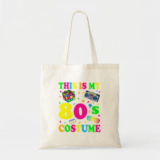 Dit is mijn kostuum outfit tachtig retro party tote bag