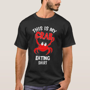 Dit is mijn krab met rode krab die bodie overspoel t-shirt