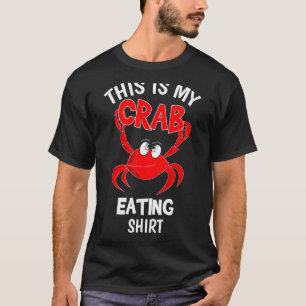 Dit is mijn krab met rode krab die bodie overspoel t-shirt