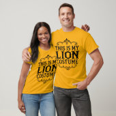 Dit is mijn leeuwenkostuum Grappig Lui Halloween T-shirt (Unisex)