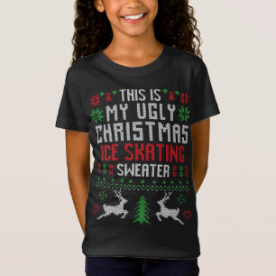 Dit is mijn lelijke kerst schaatsen trui ijs t-shirt