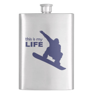 Dit is mijn leven (Snowboarding) Heupfles