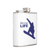 Dit is mijn leven (Snowboarding) Heupfles (Rechts)