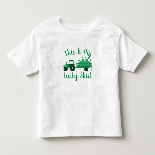 Dit is mijn Lucky Shirt Tractor St Patrick's Day (Voorkant)