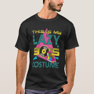 Dit is mijn luie 90s kostuum vinyl muziek thema de t-shirt