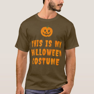 Dit is mijn luie halloween kostuum met Jack O Lant T-shirt