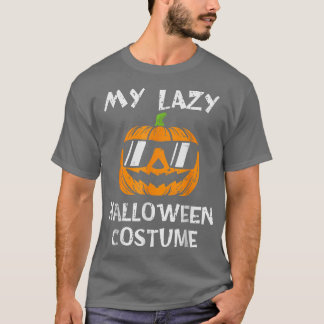 Dit is mijn luie halloween kostuum met Jack o Lant T-shirt