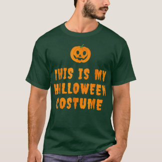 Dit is mijn luie halloween kostuum met Jack o Lant T-shirt