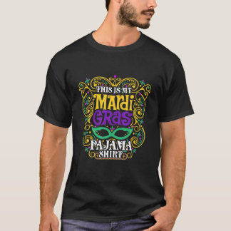 Dit is mijn Mardi Gras Pajama Cool Carnival Masque T-shirt