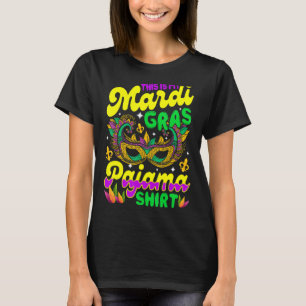 Dit is mijn mardi Gras Pajama Maskerpartij T-shirt